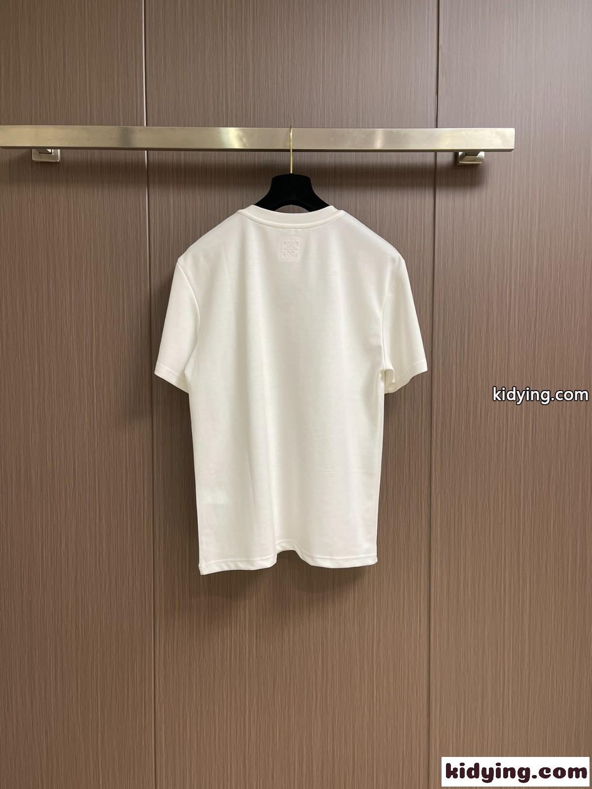 ユニセックス ロエベ Tシャツ コピー リラックスフィット プリントTシャツ-2