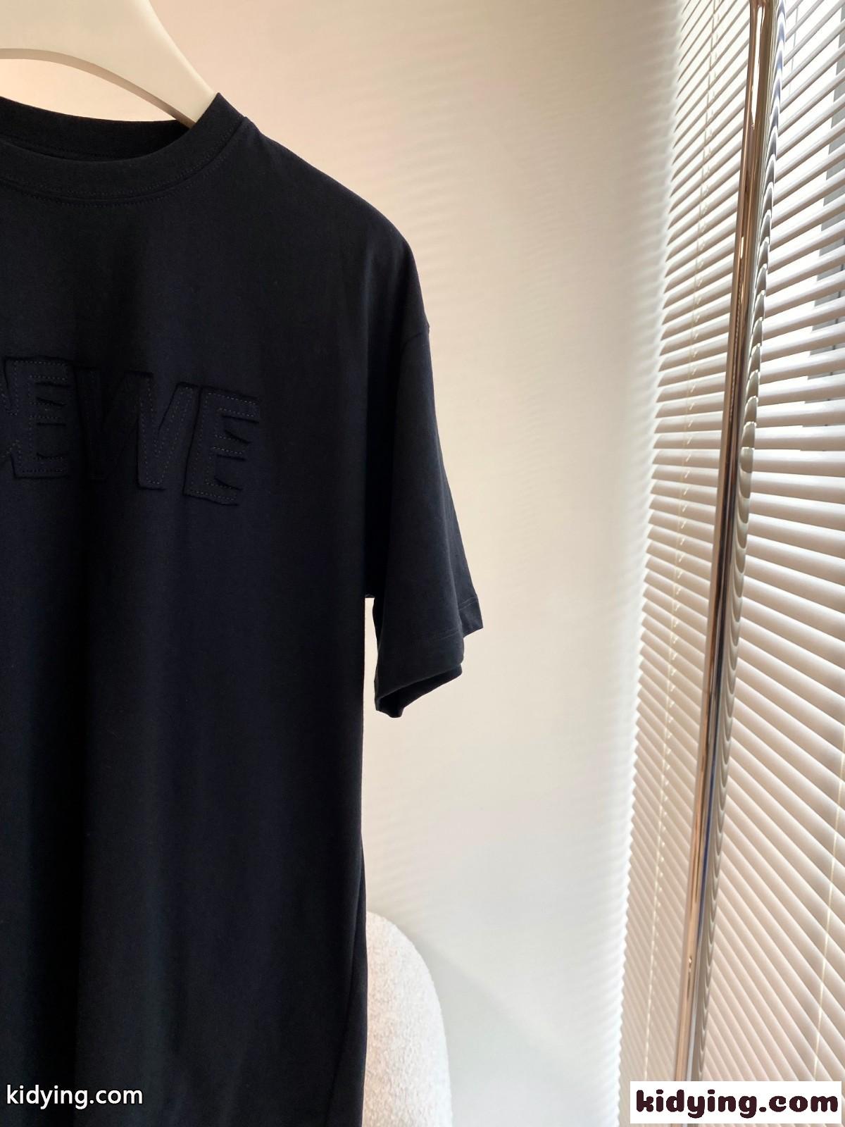 人気 オーバーサイズ クルーネック ロゴ ロエベ Tシャツ コピー 半袖 カジュアル-2