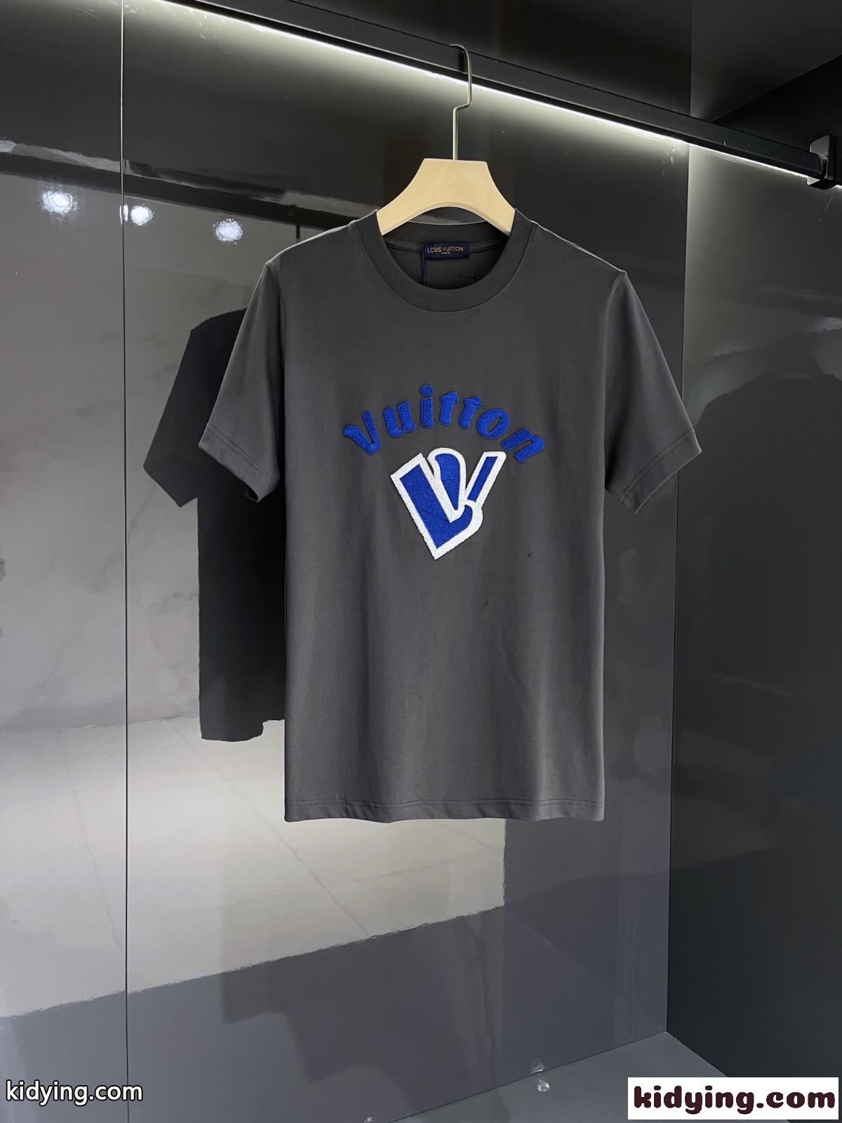 春夏 定番 半袖 カジュアル おしゃれ ルイ・ヴィトン Tシャツ コピー 3色あり クルーネック トップス-3