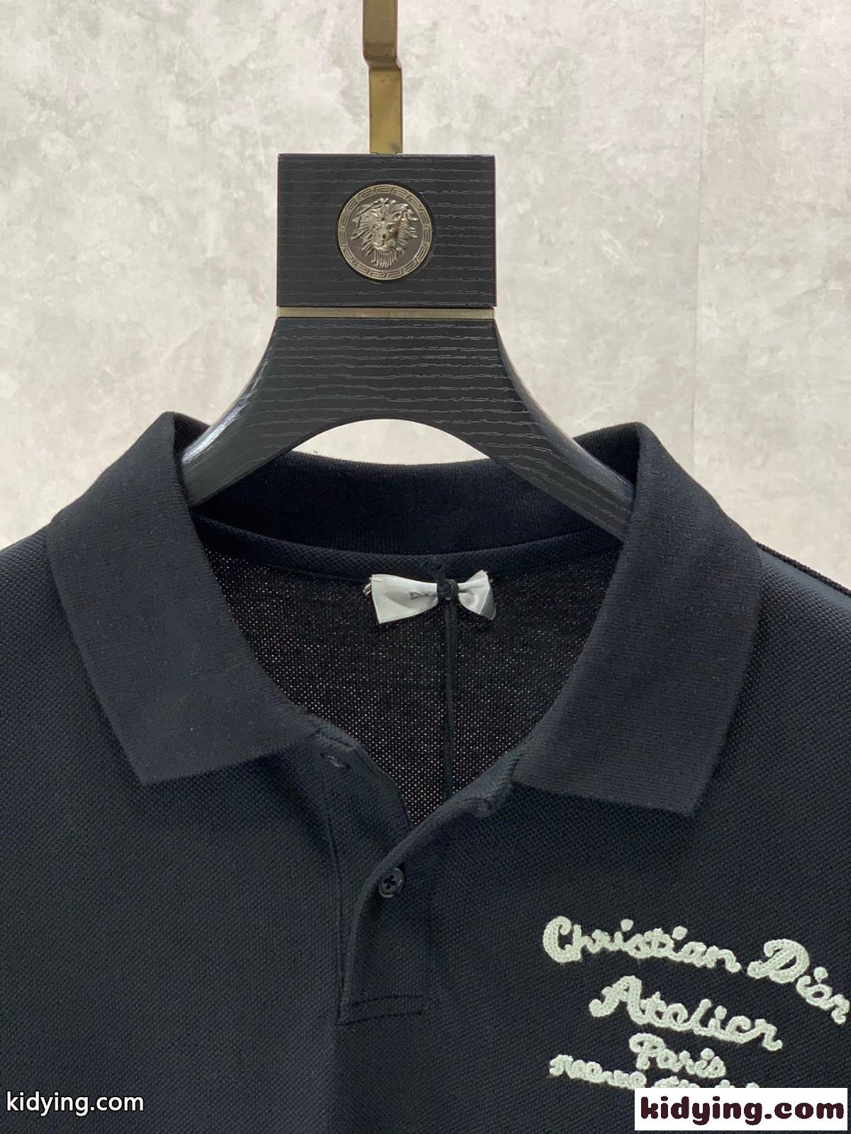 クリスチャン・ディオール Tシャツ コピー メンズ CHRISTIAN DIOR ATELIER コットンピケ ポロシャツ-2