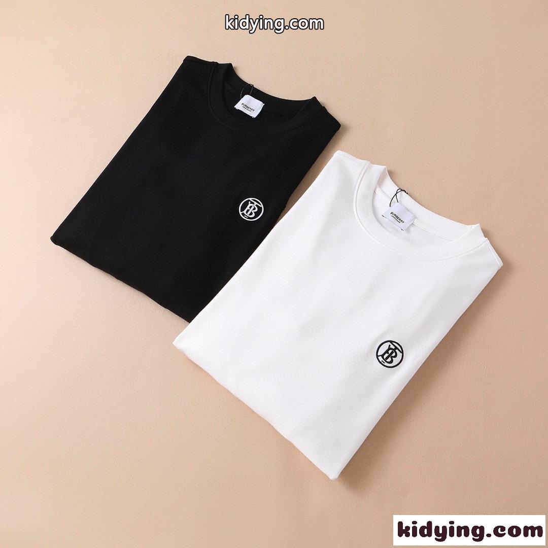 シンプル ファッション カジュアル バーバリー 長袖tシャツ メンズ コピー 裏起毛 プルオーバー ホワイト ブラック-4