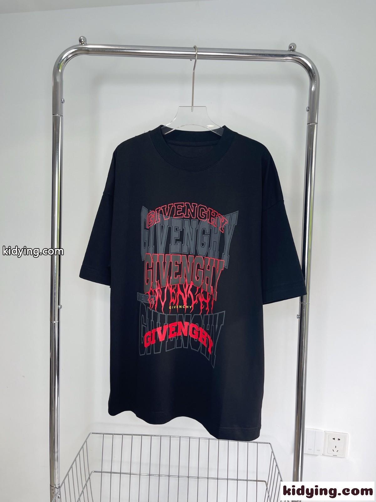 カジュアル ストリート プリント オーバーサイズ ジバンシィ Tシャツ コピー 人気 半袖 トップス 3色あり-1