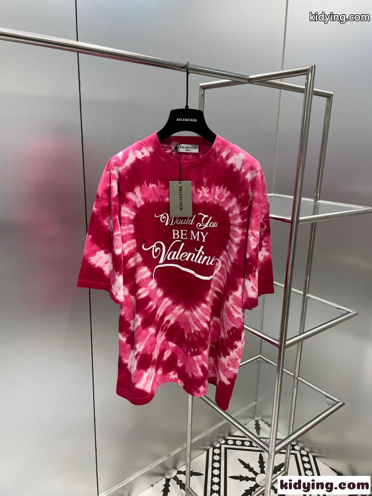 タイダイ プリント 個性的 ゆったり レディース メンズ バレンシアガ 半袖tシャツ コピー カジュアル 存在感アップ-4
