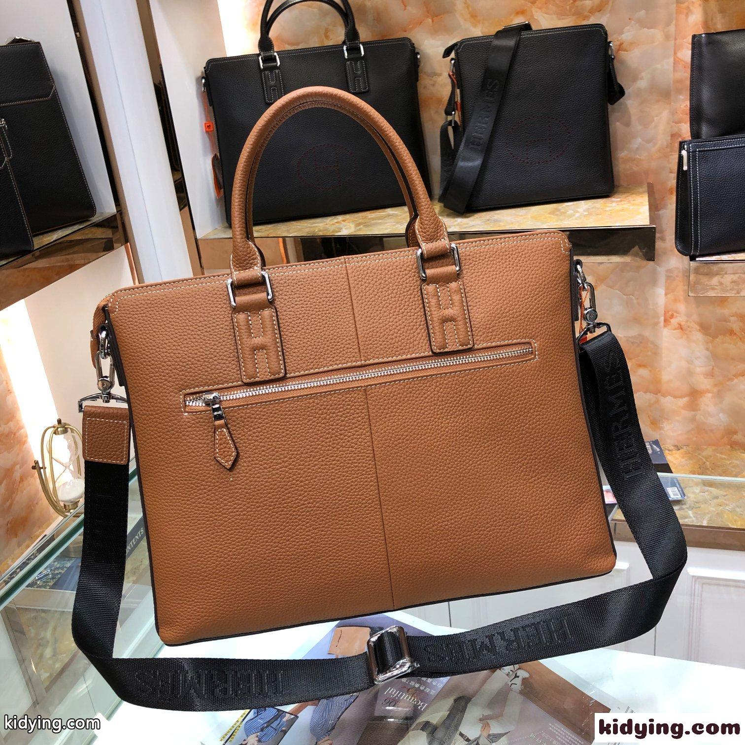 シンプル トートバッグ ビジネスバッグ エルメス バッグ メンズ コピー 2WAY おしゃれ カジュアル レザー-2