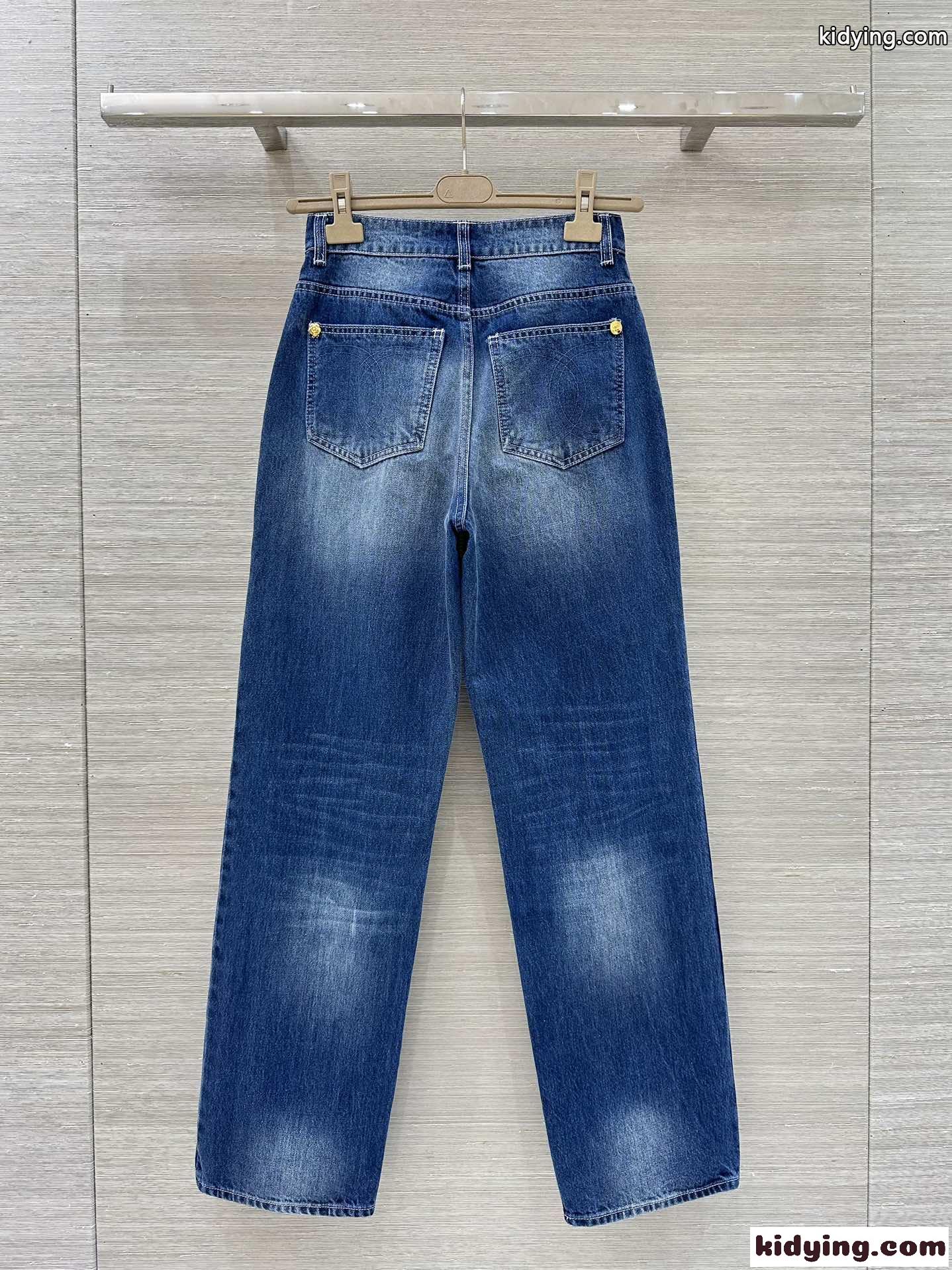 定番 合わせやすい デニムパンツ シャネル ジーンズ コピー ブルー-4