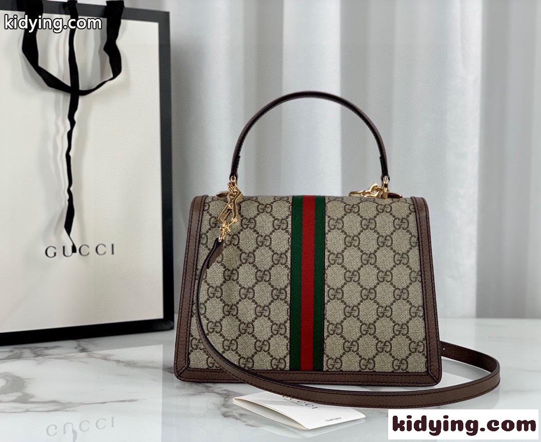 ストラップ付き 2WAY トップハンドルバッグ ショルダーバッグ グッチ バッグ 人気 コピー レディース カバン 斜め掛け-0