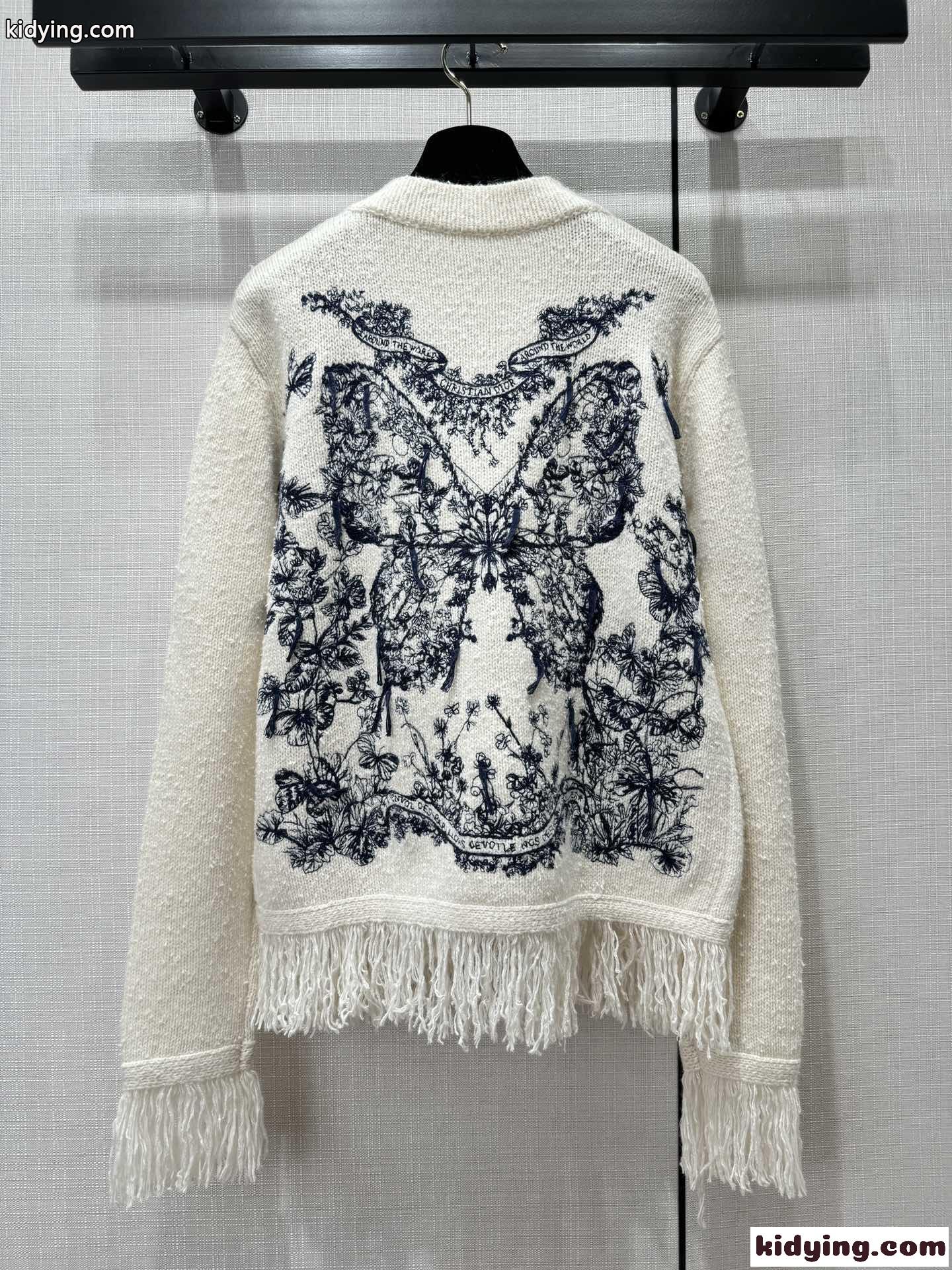 バックスタイルまで美しい&フリンジ付き ジャケット クリスチャン・ディオール ジャケット コピー-1