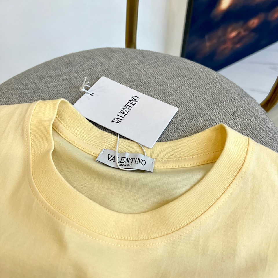 メンズ トップス ヴァレンティノ サーフプリント コットン Tシャツ コピー-2