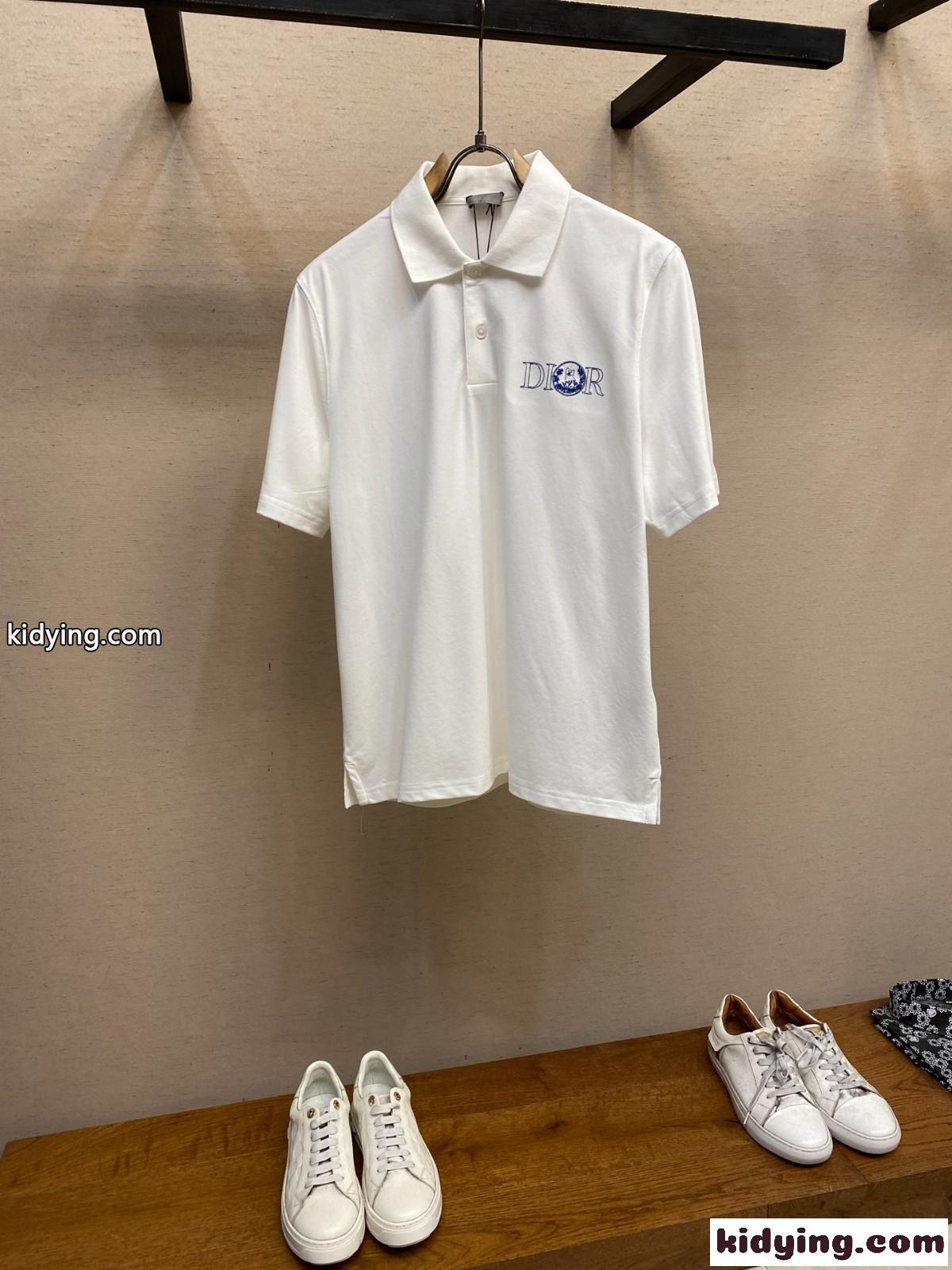 DIOR AND HYLTON NEL ポロシャツ クリスチャン・ディオール Tシャツ コピー ホワイト-0