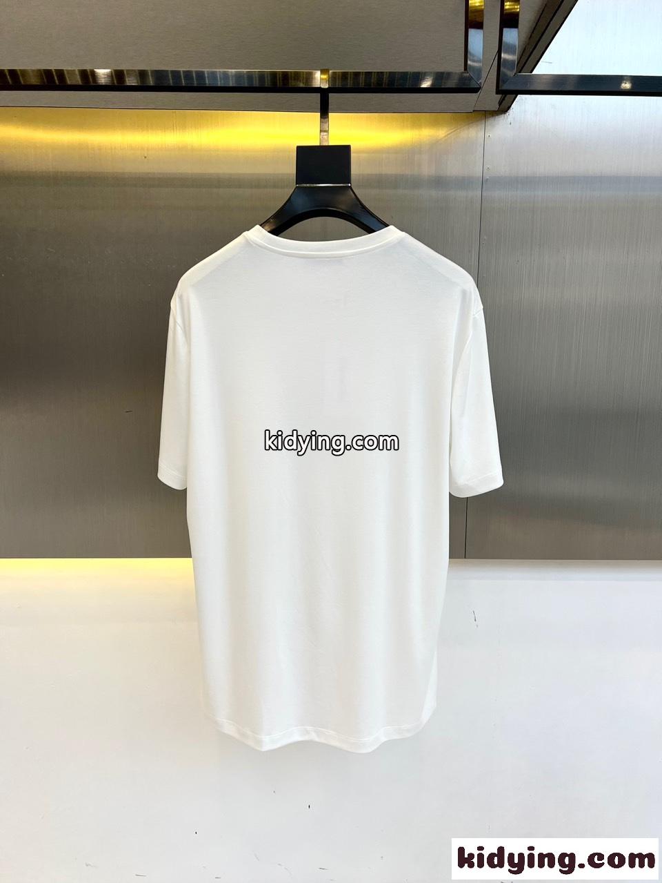 上品 カジュアル コットン ロゴTシャツ クリスチャン・ディオール Tシャツ 偽物 ホワイト-3