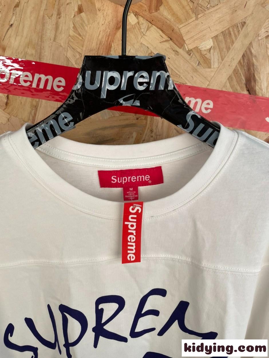 シュプリーム Tシャツ 偽物 ナンバリングプリント ロングスリーブ Tシャツ ホワイト-2