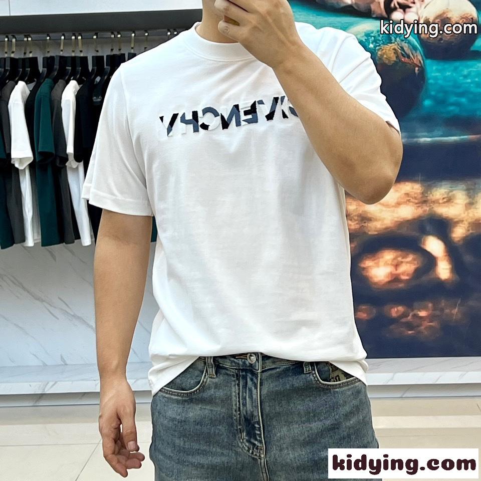 定番 カジュアル ロゴ入り 半袖Tシャツ ジバンシィ Tシャツ コピー ホワイト-1