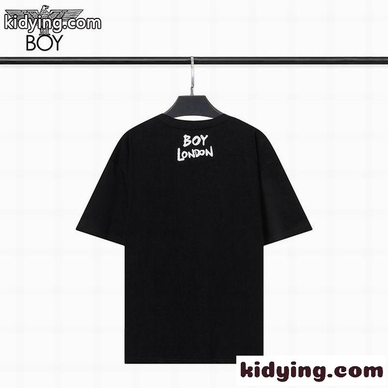 おしゃれ 定番 ストリート系 プリント クルーネック ボーイロンドン 半袖Tシャツ コピー 春夏 トップス ホワイト ブラック-4