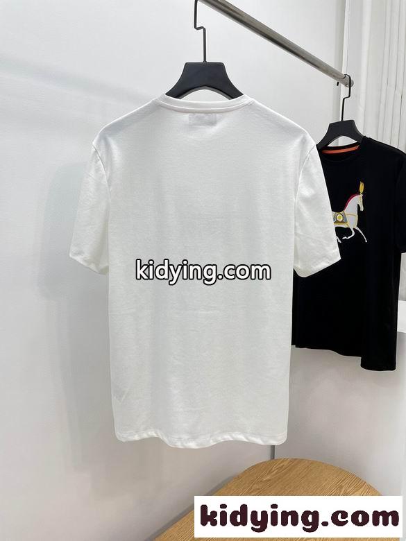 着心地いい クルーネック 春夏 定番 合わせやすい エルメス 半袖tシャツ コピー トップス-3