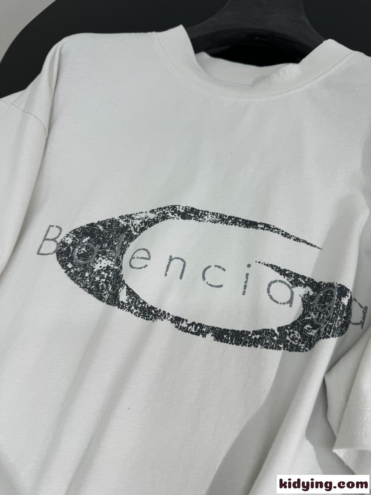 オーバーサイズ ロゴ 半袖Tシャツ バレンシアガ Tシャツ コピー ユニセックス-3