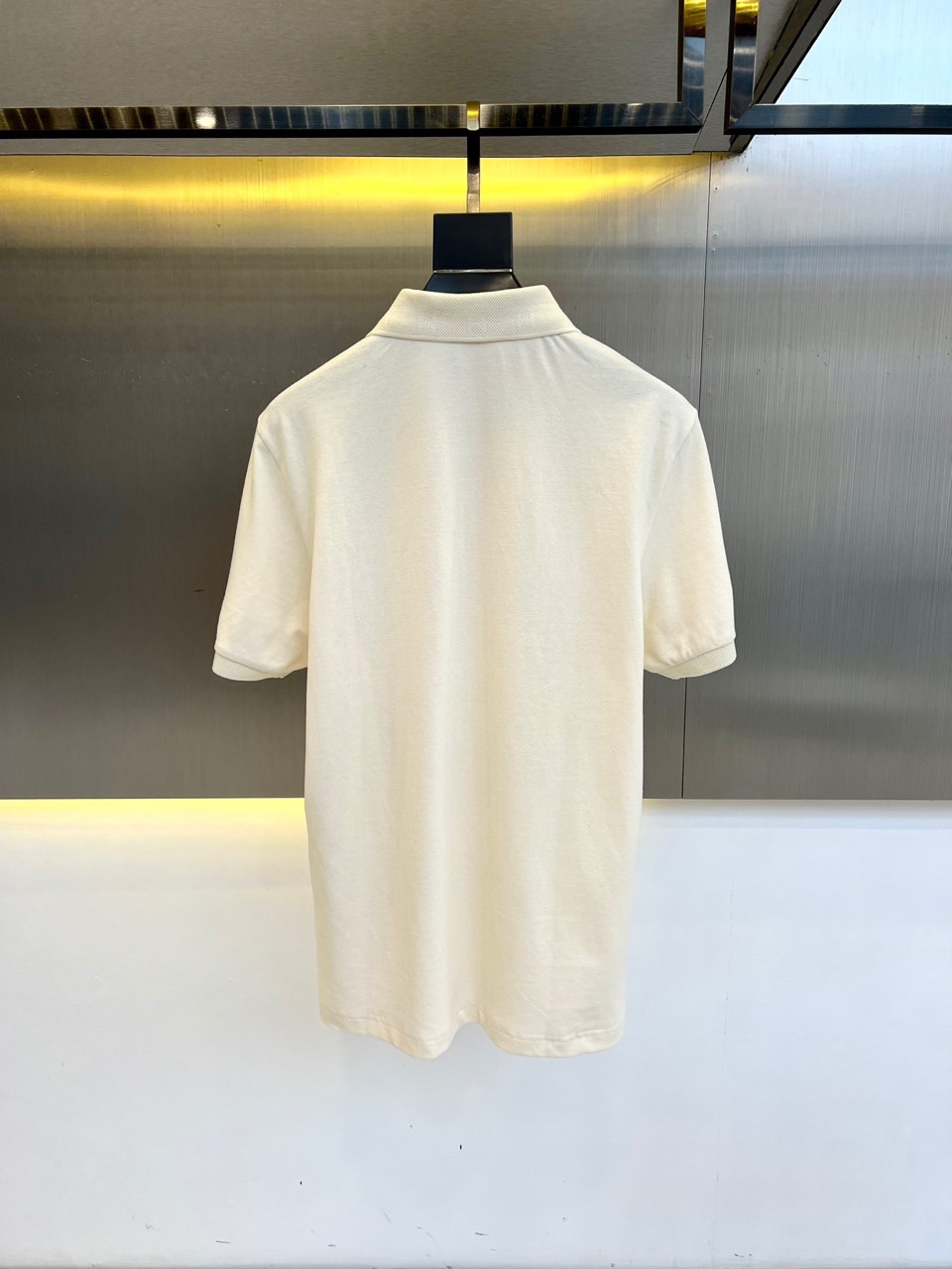 洗練された コットン ポロシャツ エルメス Tシャツ 偽物 半袖トップス ベージュ-3