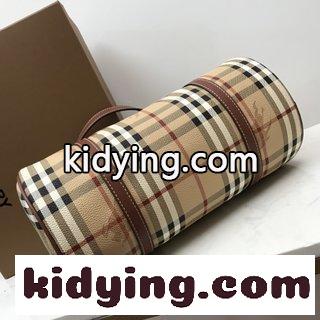 B家の古典的な中古Vintage 工場の皮材 バーバリー バッグ 革 コピー イタリアから輸入された-3