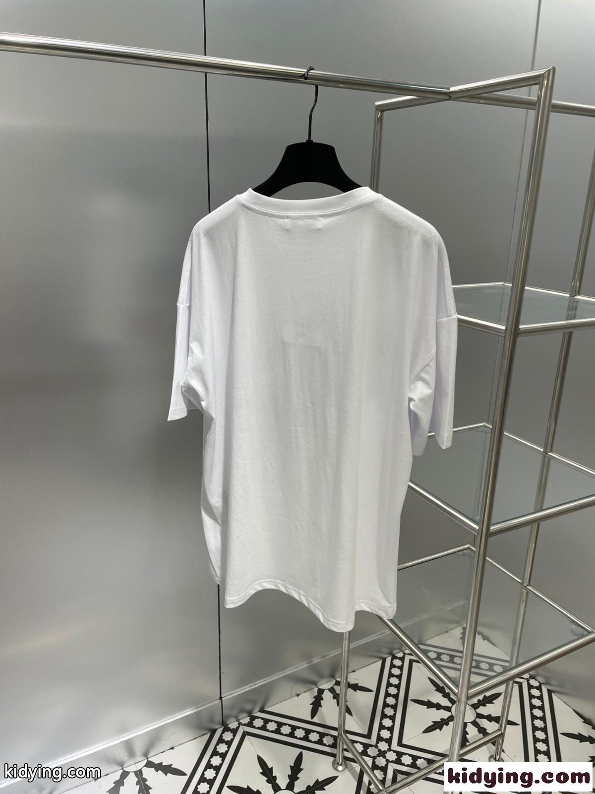 流行り ビッグシルエット 体型カバー プリント クリスチャン・ディオール Tシャツ コピー 半袖 トップス-0