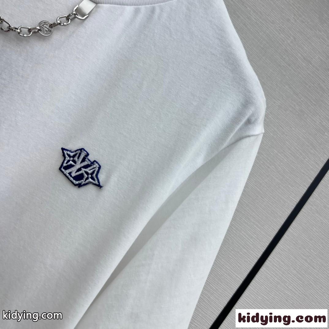 LV バイ・ザ・プール LVパッチTシャツ ルイヴィトン Tシャツ コピー 半袖 コットン-2