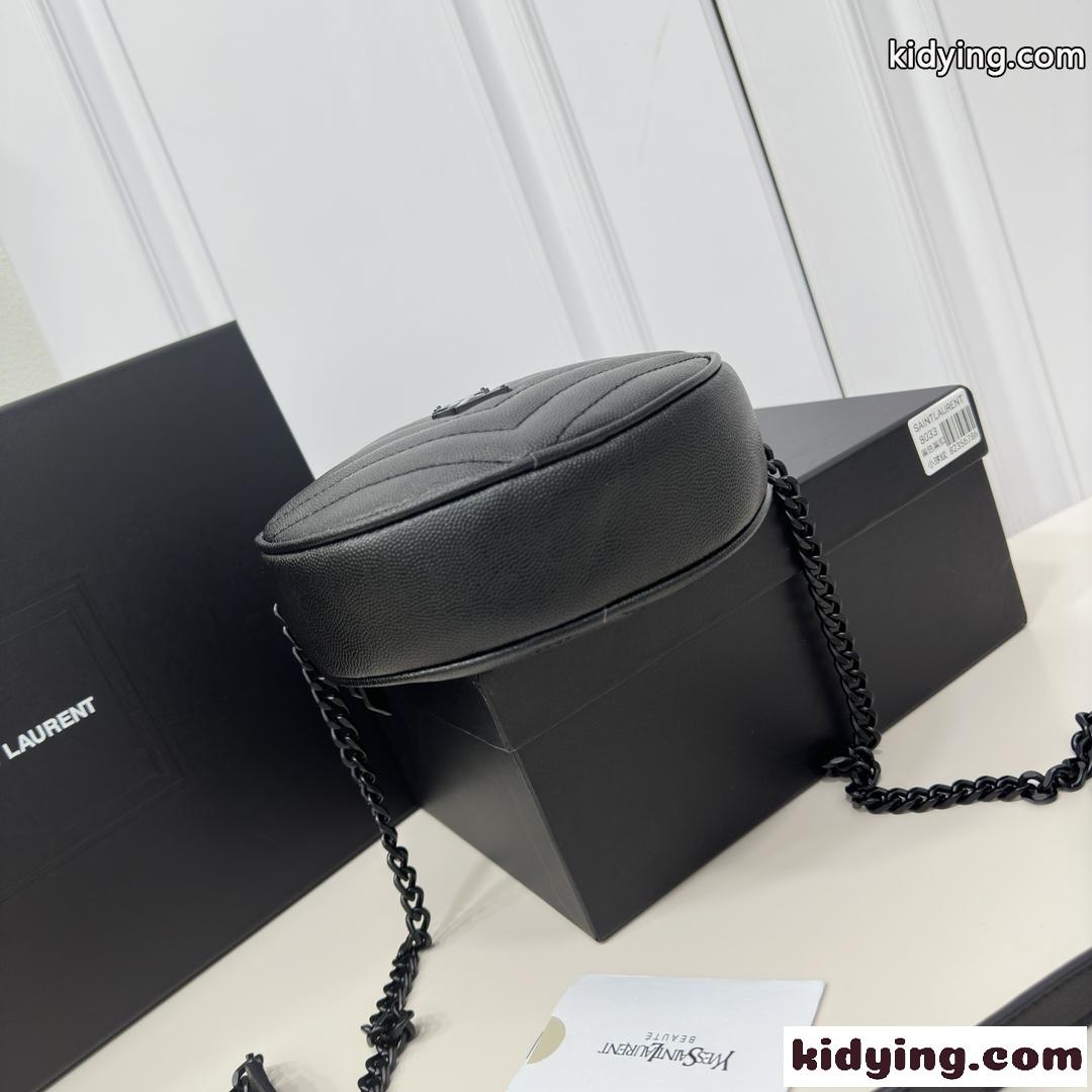 可愛い イヴ・サンローラン バッグ コピー YSL ヴィニル ラウンド ショルダーバッグ-3