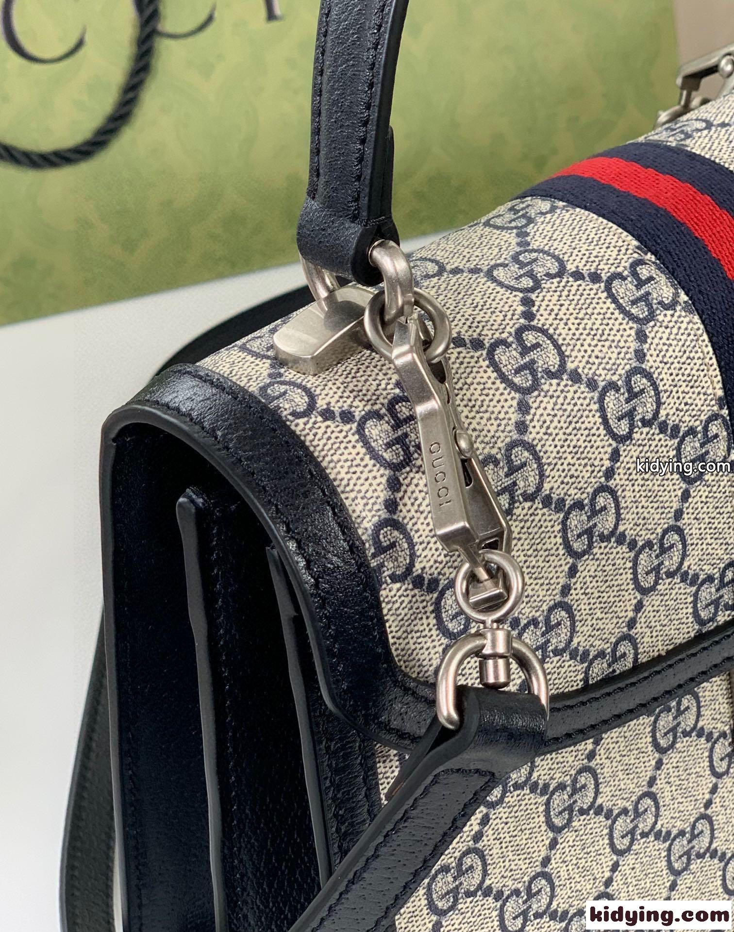 トップハンドルバッグ ショルダーバッグ グッチ バッグ 人気 コピー ストラップ付き 2WAY レディース カバン 斜め掛け-4