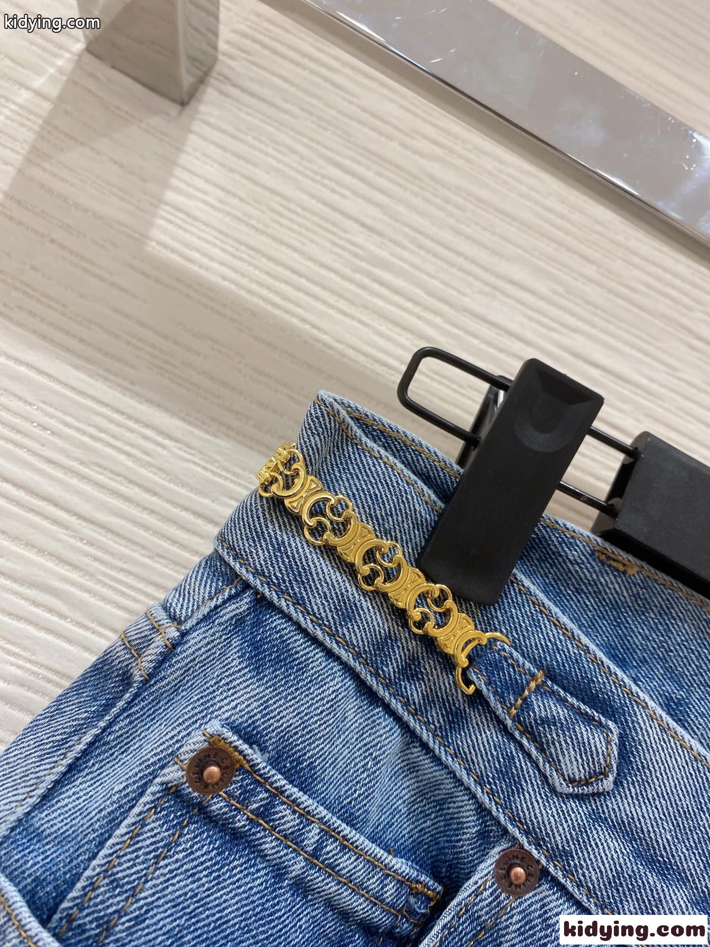 定番 おしゃれ 合わせやすい セリーヌ ジーンズ コピー レディース デニムパンツ-3