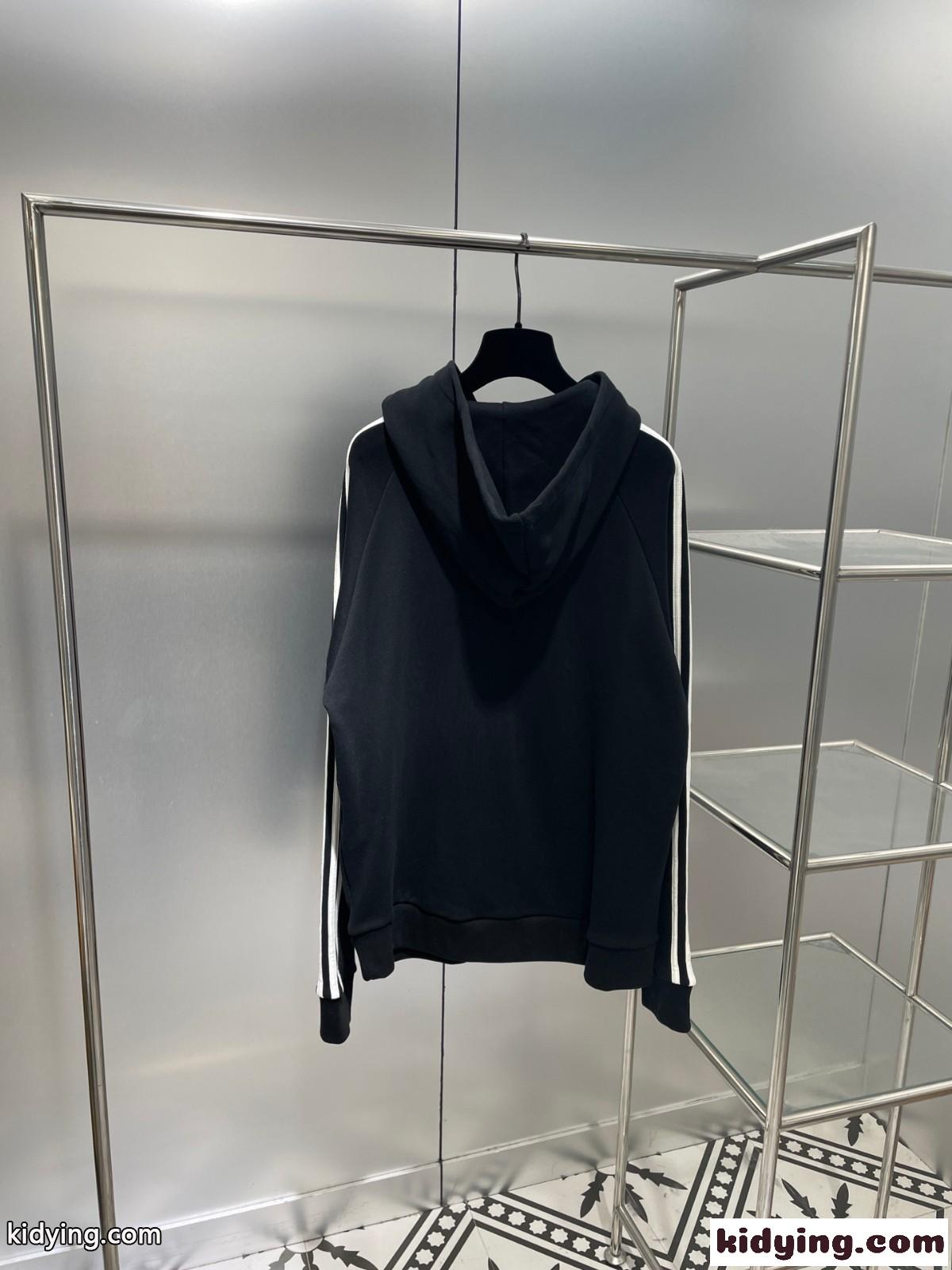 ユニセックス BALENCIAGA ×ADIDAS オーバーサイズ フーディ バレンシアガ パーカー コピー ブラック-1