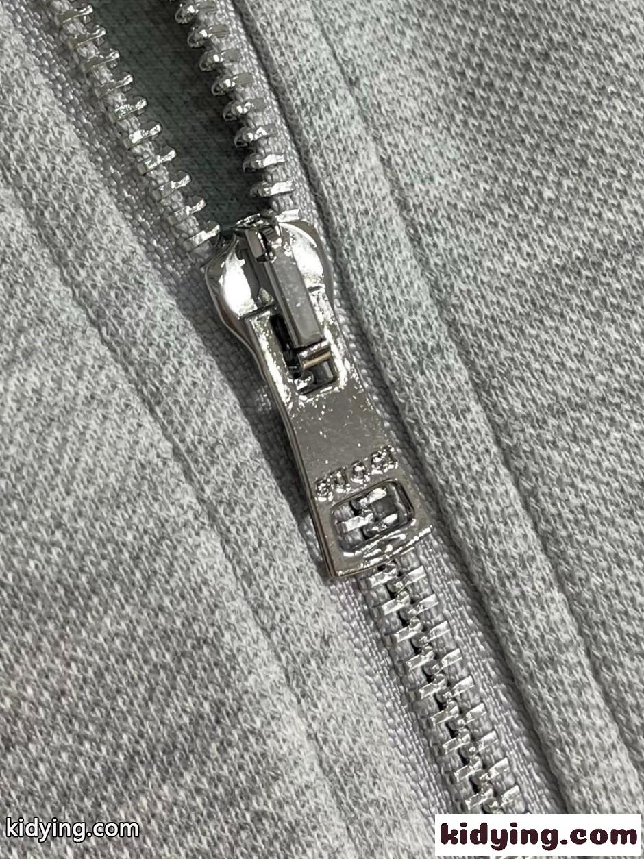 ロゴ刺繍 ジップアップ トラックジャケット グッチ ジャケット コピー グレー-4