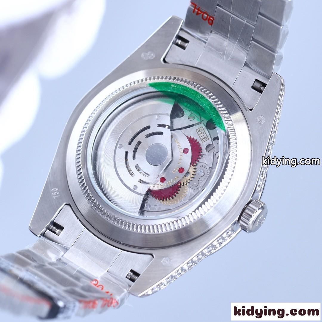キラキラ 存在感抜群 メンズ ロレックス 腕時計 コピー 41mm サファイアガラス 日付表示 おしゃれ-2