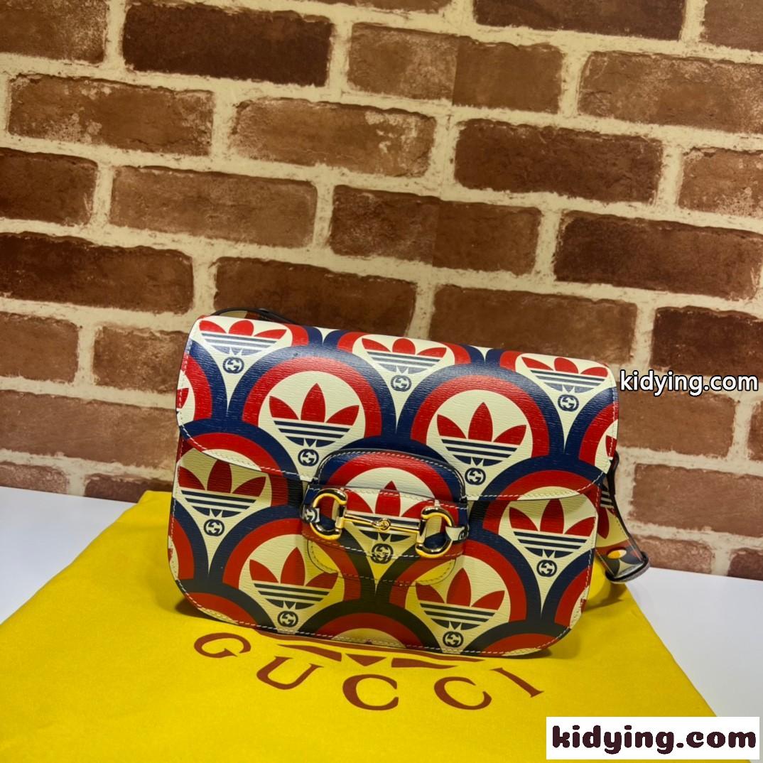 ADIDAS X GUCCI グッチ ホースビット1955 ショルダーバッグ グッチ バッグ レディース コピー-0