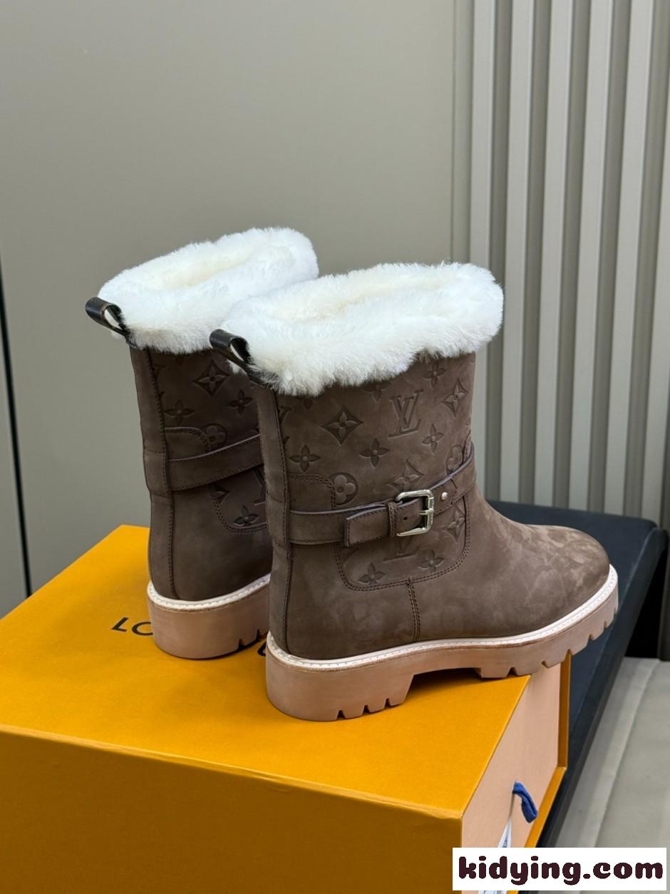 ルイ・ヴィトン ブーツ スーパーコピー N級品 LV SKI テリトリー アンクルブーツ-1