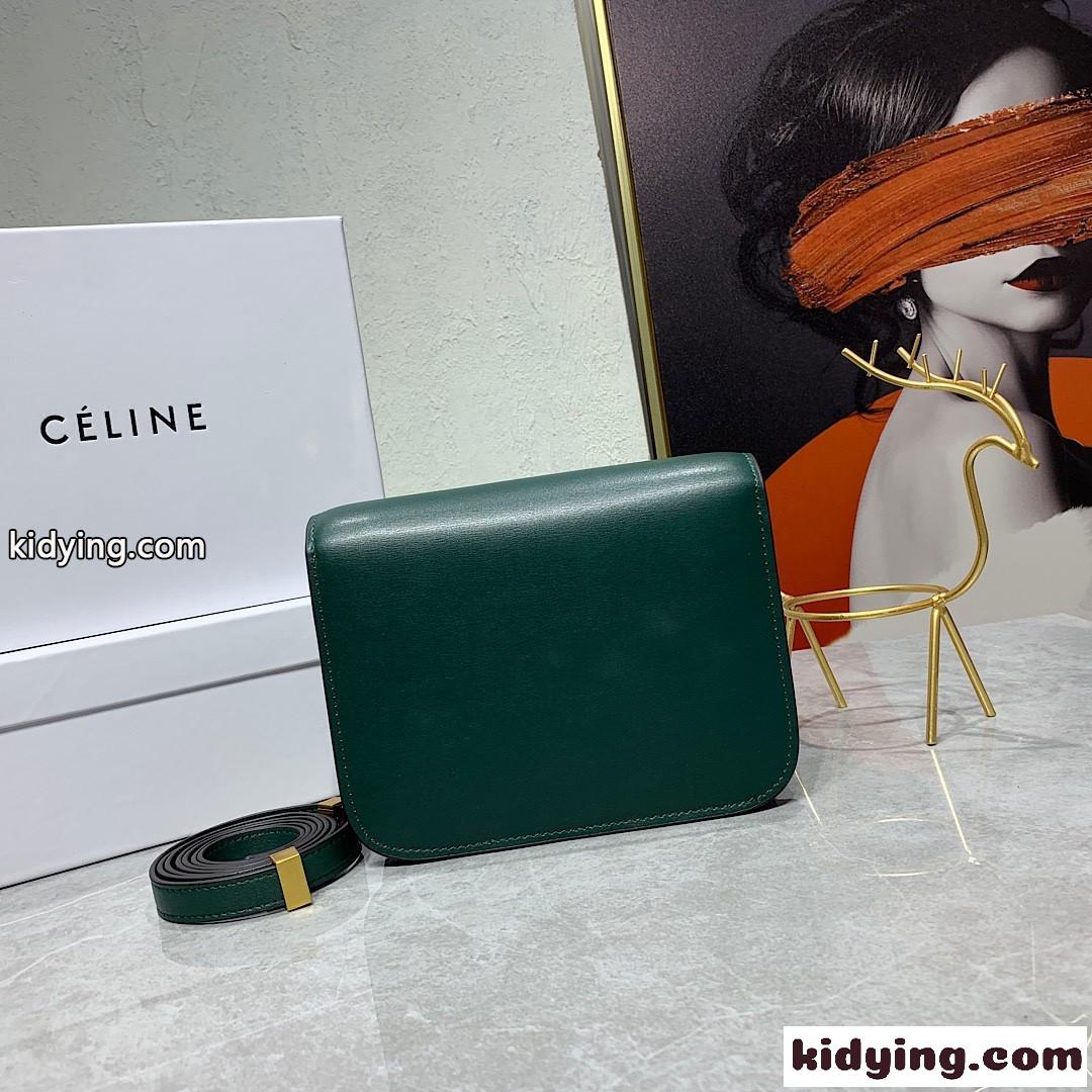 上品 人気 セリーヌ バッグ コピー クラシック レザー ショルダーバッグ グリーン-1