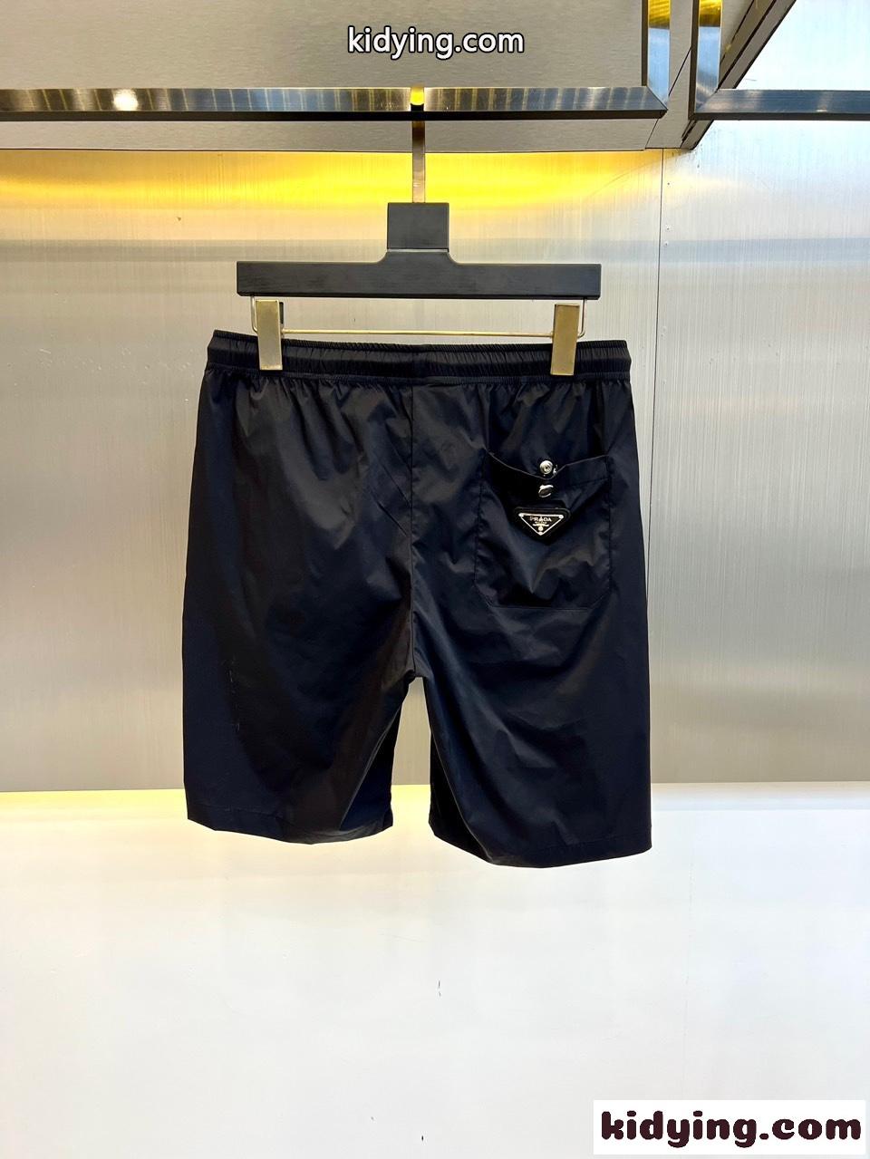 プラダ パンツ コピー シンプル カジュアル メンズ ショーツ ショートパンツ ブラック-3