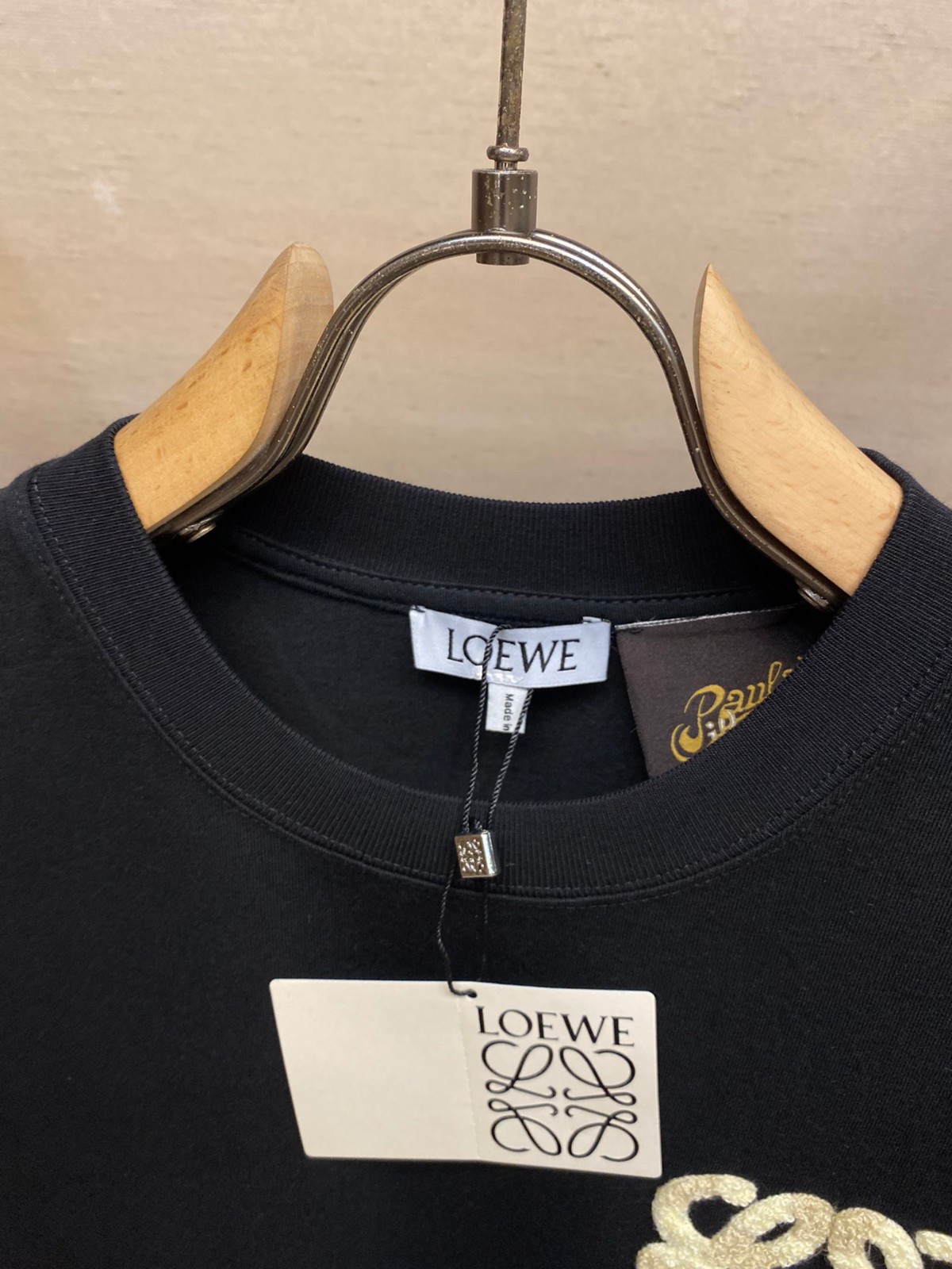 定番 人気 リラックス 半袖Tシャツ ロエベ Tシャツ コピー ユニセックス ブラック-0