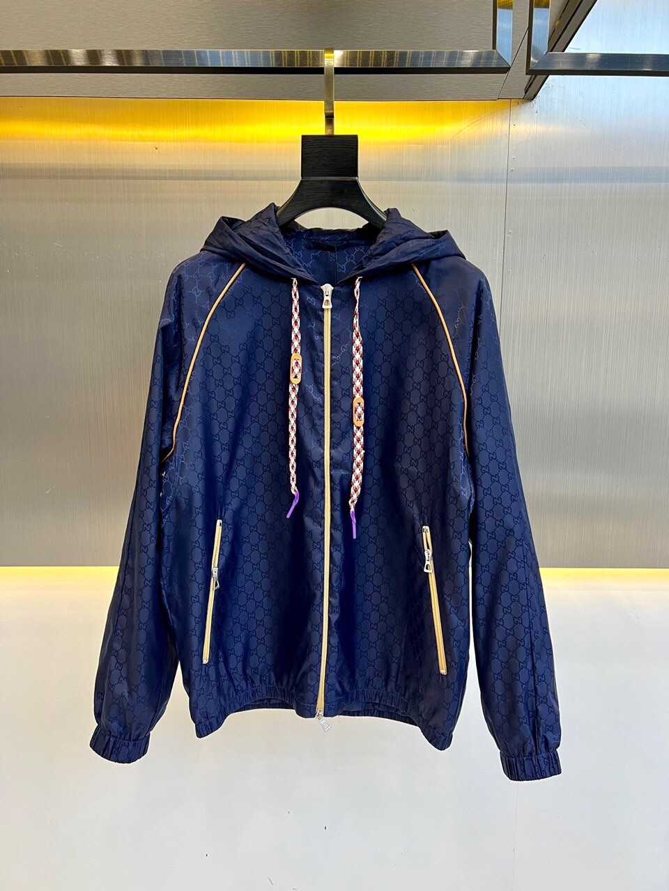 カジュアル おしゃれ GG フーデッド ジャケット グッチ ジャケット コピー メンズ-0