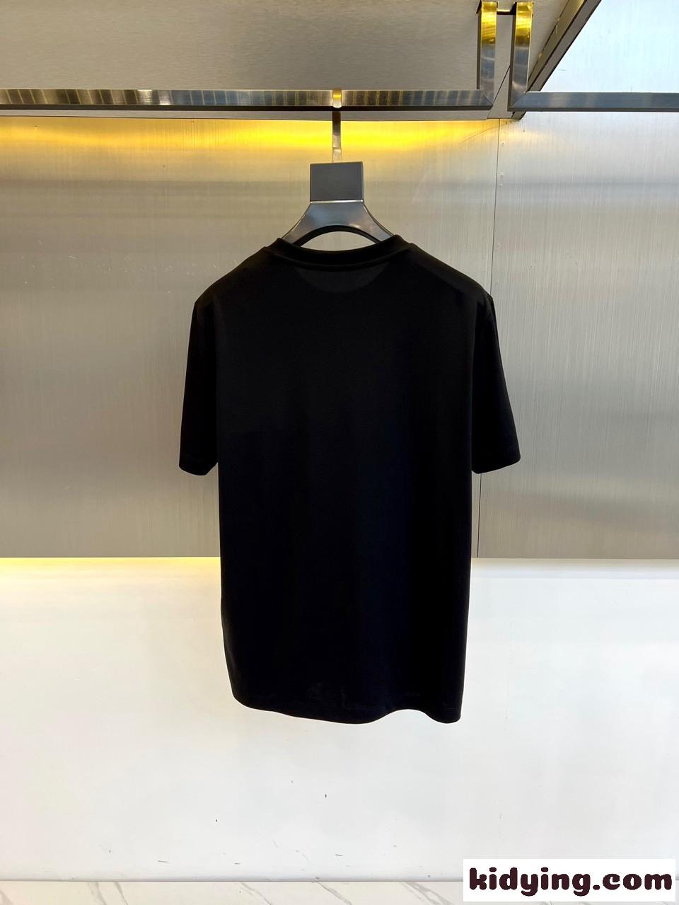 シンプル クリスチャン・ディオール Tシャツ コピー クルーネック 半袖Tシャツ ブラック-3
