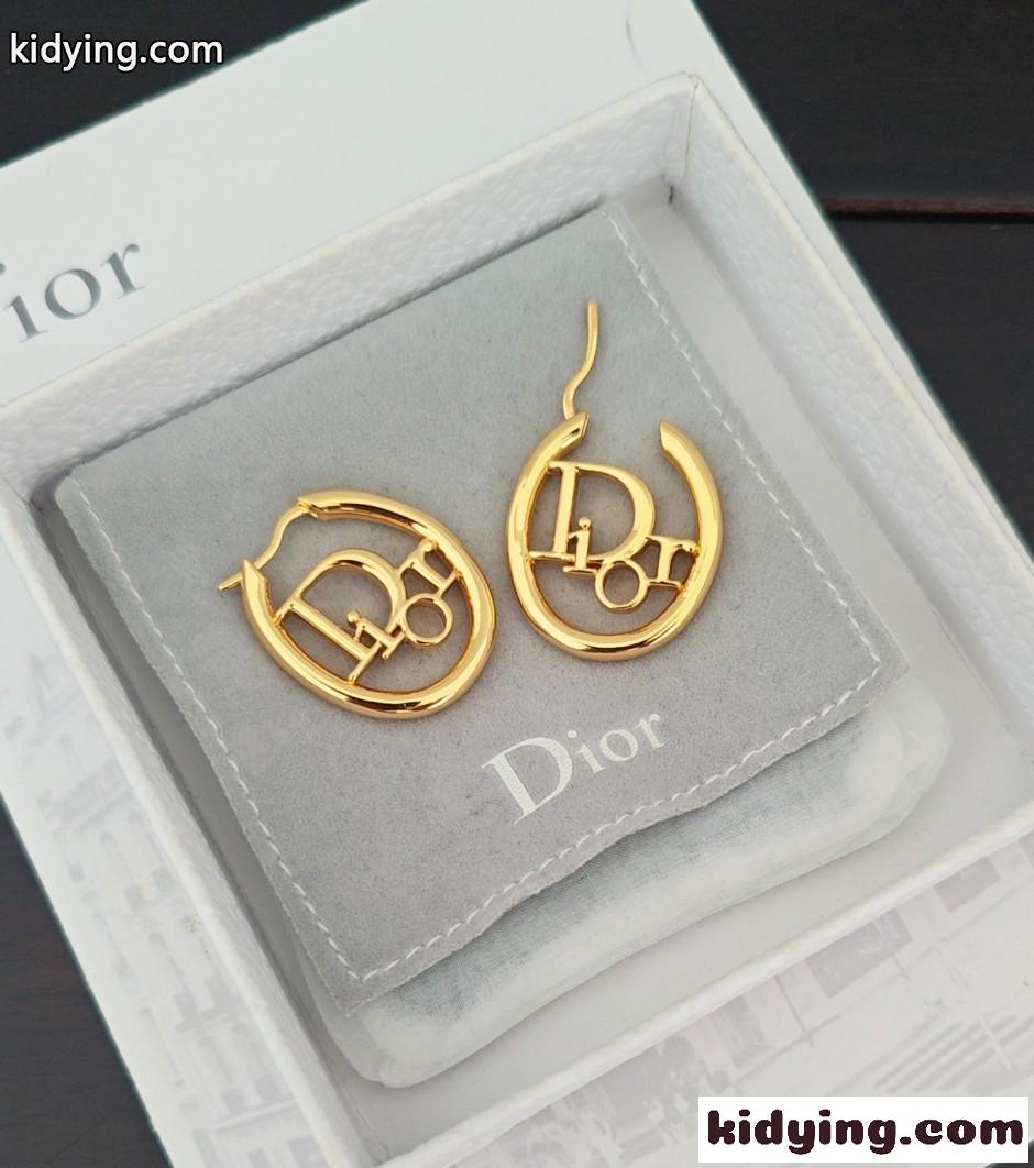 Dior Oblique フープピアス クリスチャン・ディオール イヤリング 偽物-1