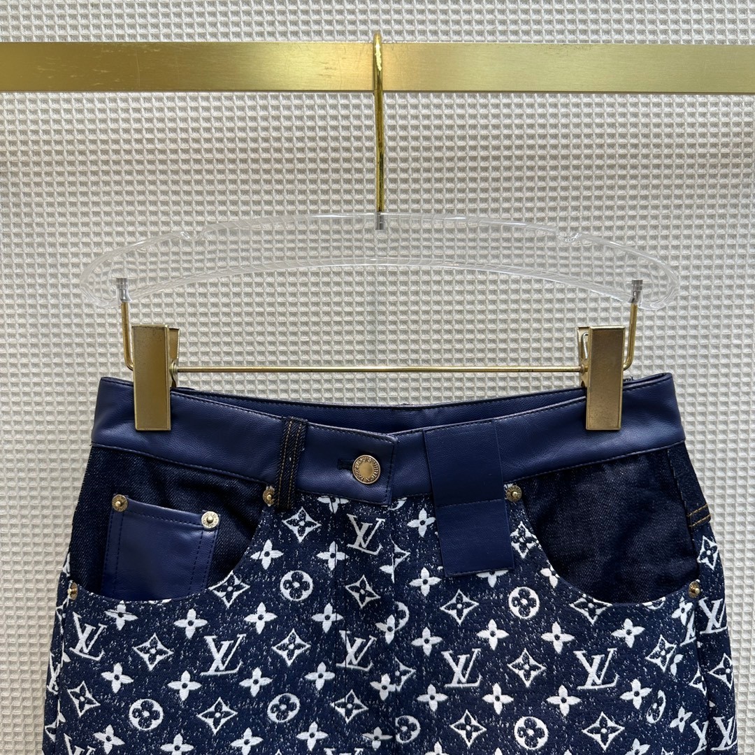 LV ナイト モノグラムデニムジーンズ ルイヴィトン ジーンズ コピー-1