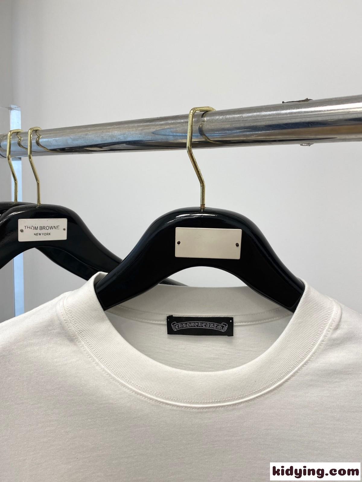 定番 合わせやすい クルーネック 長袖Tシャツ クロムハーツ Tシャツ コピー ホワイト-1