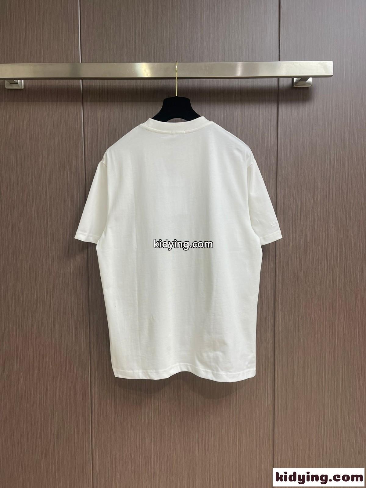 シンプル クルーネック コットン シャネル Tシャツ 偽物 長袖Tシャツ ホワイト-1