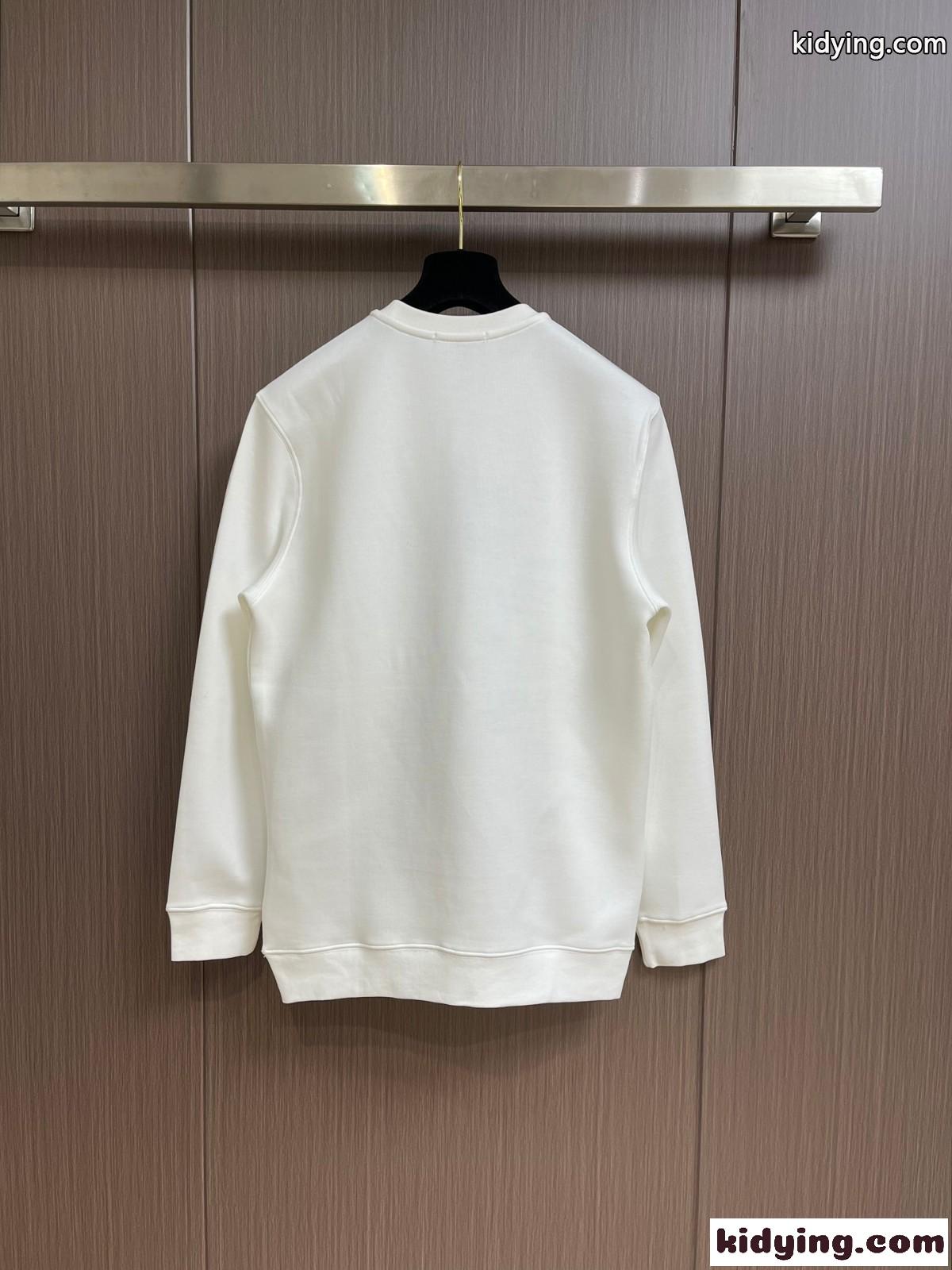 カジュアル ロゴ プリント スウェットシャツ ヴェルサーチェ Tシャツ コピー ホワイト-0