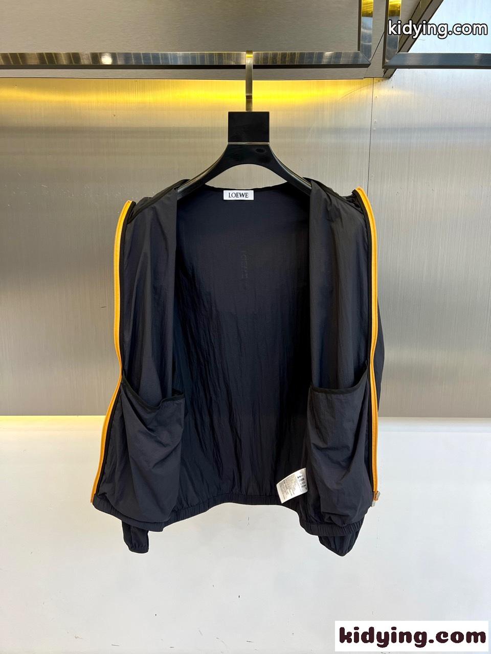 ロエベ ジャケット 偽物 春夏 UVカット フーデッドブルゾン ブラック-5
