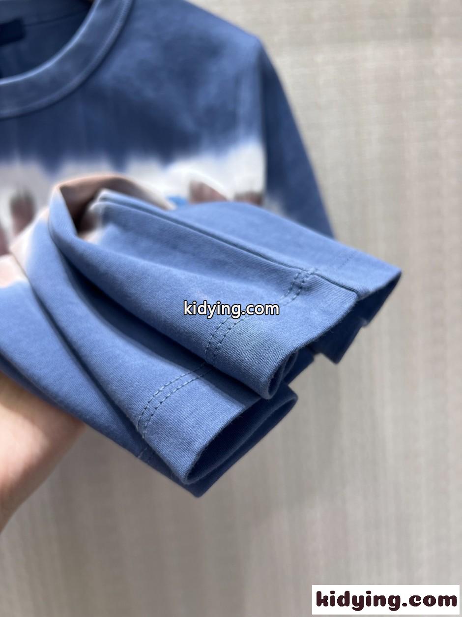 タイダイ クロップトップ 半袖Tシャツ ルイ・ヴィトン Tシャツ コピー コットン-3