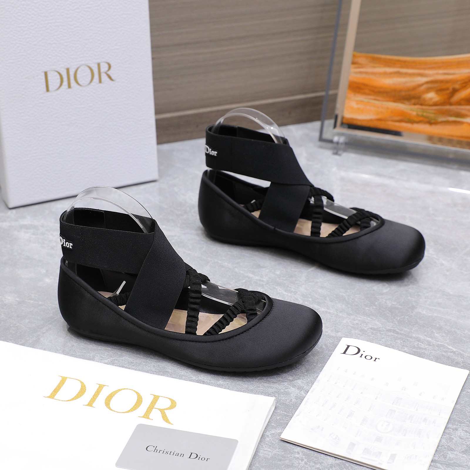 Dior Shade バレリーナ クリスチャン・ディオール シューズ コピー ブラック-0