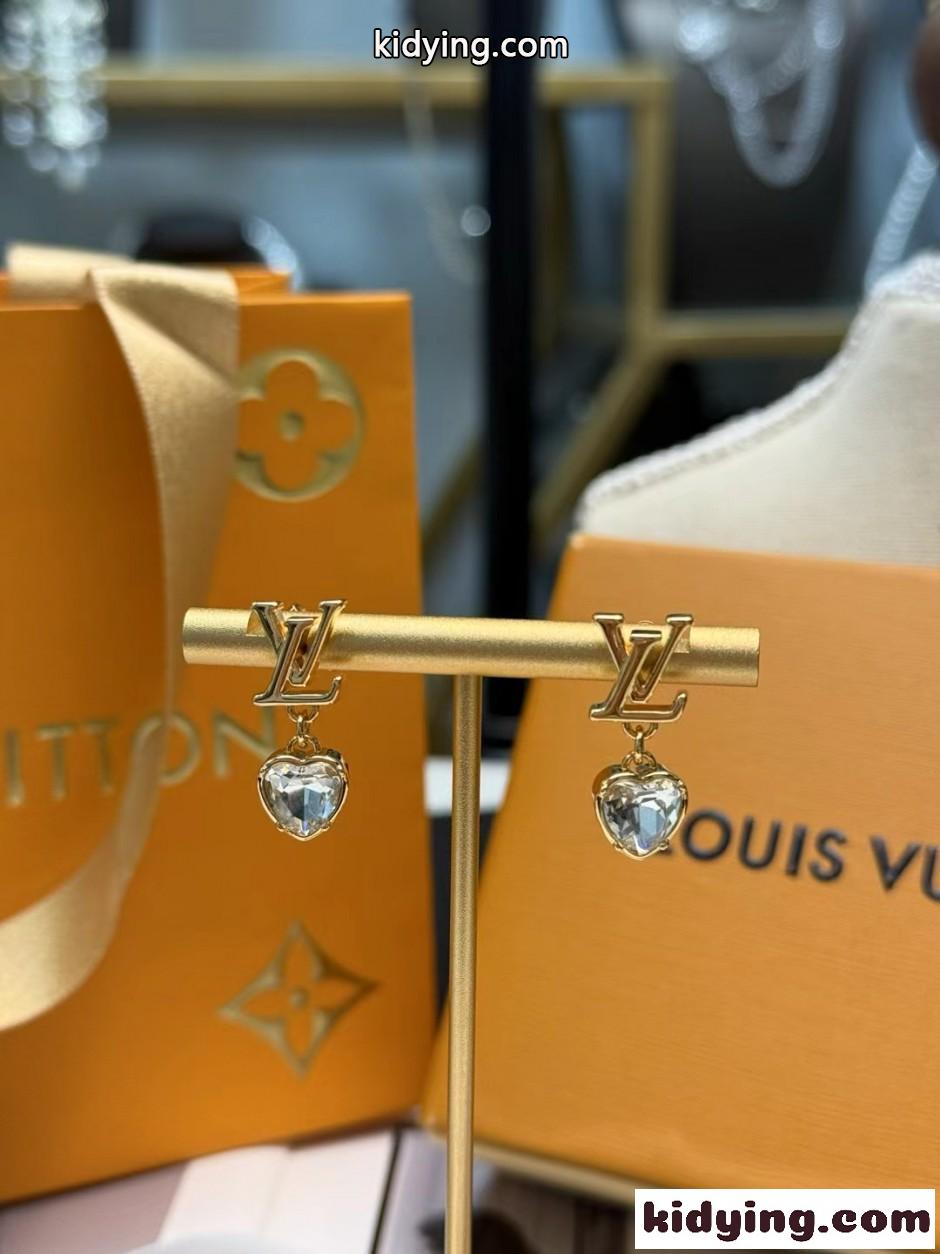 洗練された エレガント LV ピアス ルイ・ヴィトン イヤリング 偽物 合わせやすい-3
