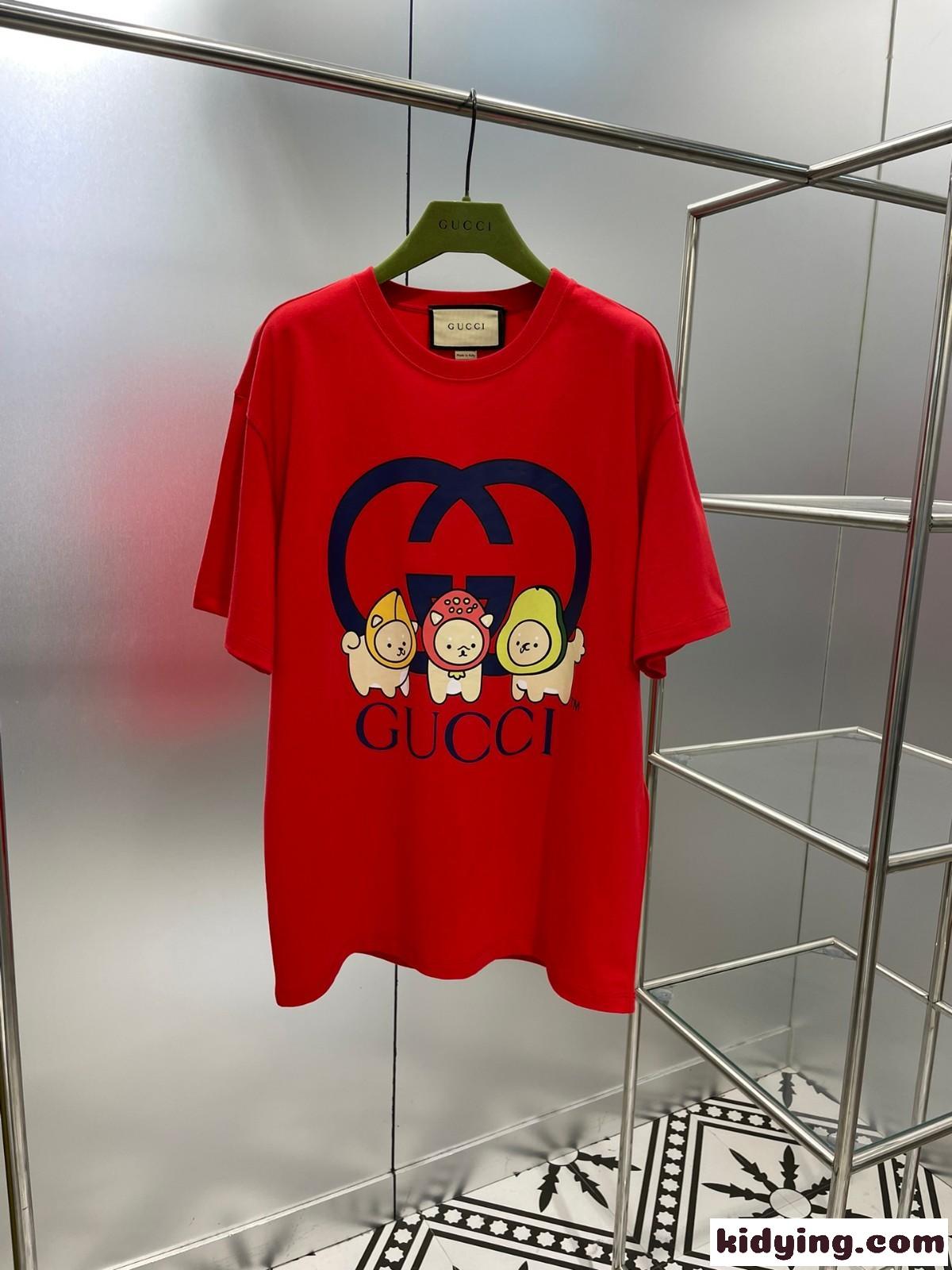 Angela Nguyen ロゴプリント コットンジャージー Tシャツ グッチ Tシャツ コピー ユニセックス-1