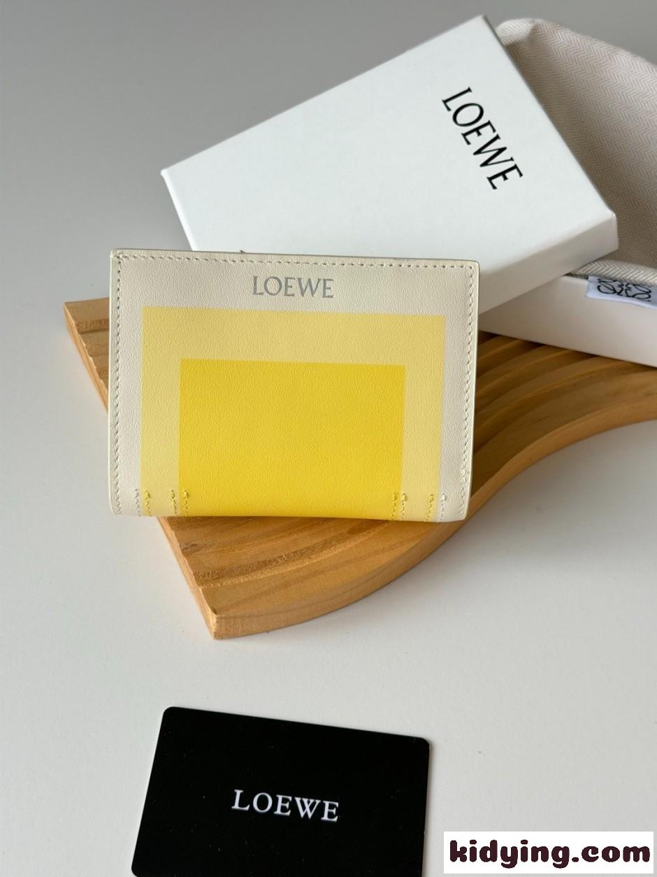 LOEWE x Albers コンパクトウォレット ロエベ 財布 スーパーコピー イエロー-1