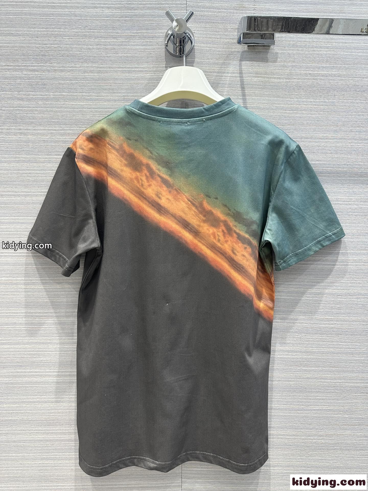 LOEWE × ハウルの動く城 ロエベ Tシャツ コピー コットン クルーネック 半袖Tシャツ-3
