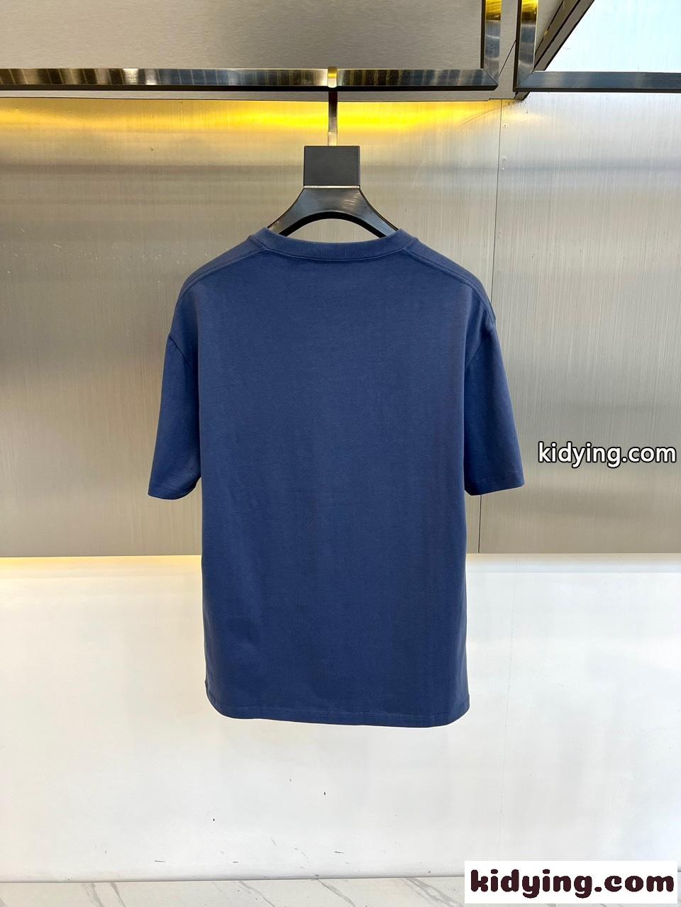 人気 ロットワイラー プリント ジバンシィ Tシャツ コピー 半袖Tシャツ ブルー-1