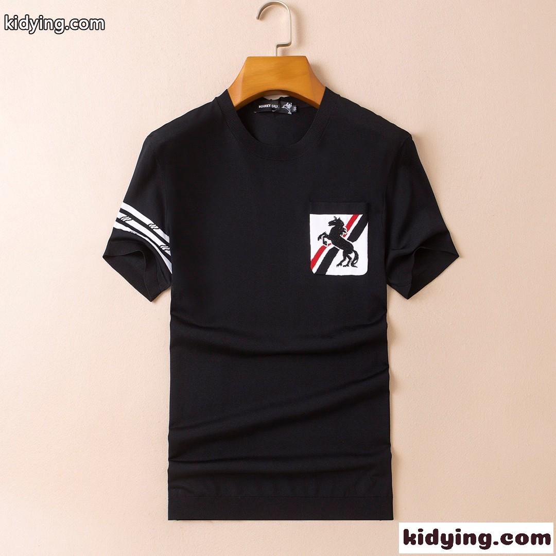 柔らかい 着心地いい メンズ クルーネック 半袖 トップス トムブラウン tシャツ コピー 定番 カジュアル お洒落-1